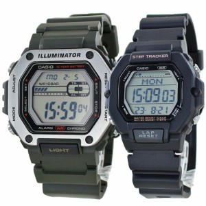 ペアウォッチ カシオ 防水 デジタル 腕時計 歩数計 軽い 見やすい スポーツ 運動 時計 両親 お揃い カップル プレゼント デジタル腕時計 