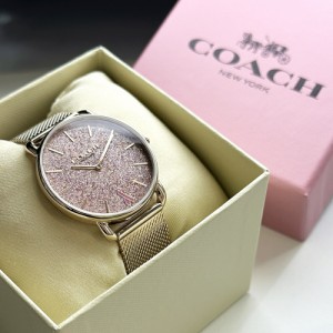 コーチ 腕時計 レディース 可愛い腕時計 文字盤 大きい エリオット ピンク ローズゴールド 大人 女性 ブランド 時計 通勤 通学 女友達 彼