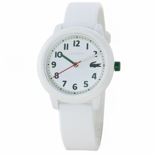ラコステ 腕時計 レディース キッズ シンプル かわいい シリコンベルト ホワイト 白 白い腕時計 女性 誕生日 プレゼント ギフト 10代 20