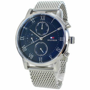 トミーヒルフィガー 腕時計 メンズ シンプル ダークブルー 文字盤 メンズ腕時計 かっこいい腕時計 おしゃれなプレゼント 男性 彼氏 夫 父