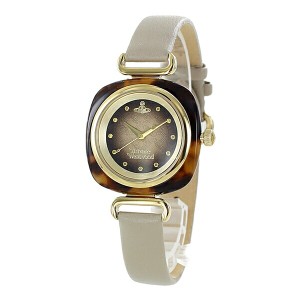 ヴィヴィアン ウエストウッド 時計 レディース 腕時計 ベクトン ブラウン×ゴールド グレージュ レザー VV141BG 誕生日プレゼント 内祝い