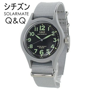 シチズン Q&Q ソーラー 時計 電池交換不要 防水 メンズ レディース 中学生 高校生 受験 入学祝い 仕事用 ビジネス プチプラ 腕時計 日本