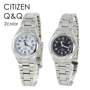 電波 ソーラー 腕時計 おすすめ【国内正規品】 CITIZEN シチズン Q&Q キューアンドキュー レディース ブラック アナデジ 10気圧防水 電池