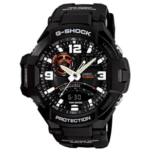 カシオ G-SHOCK Gショック 時計 メンズ 腕時計 SKY COCKPIT スカイコックピット 防水 アナデジ ブラック 海外モデル GA-1000-1A ビジネス