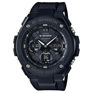 カシオ 時計 メンズ 腕時計 Gショック G-SHOCK ジーショック G-STEEL Gスチール アナデジ タフソーラー 多機能 ブラック 20気圧防水 GST-