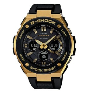 カシオ 時計 メンズ 腕時計 Gショック G-SHOCK ジーショック G-STEEL Gスチール アナデジ タフソーラー 多機能 ブラック×ゴールド 20気