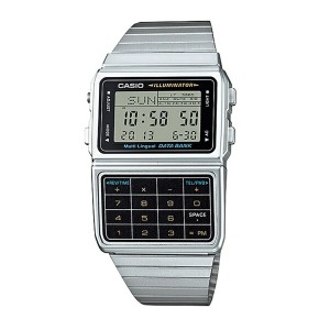 CASIO カシオ 腕時計 メンズ レディース 昭和 レトロ データバンク シルバー デジタル 男女兼用 DBC-611-1 男性 仕事 誕生日 お祝い ギフ