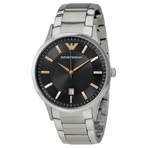 新作 エンポリオアルマーニ 時計 メンズ 腕時計 クラシック シルバー ステンレス AR2514 ビジネス 男性 時計 誕生日 お祝い ギフト 内祝