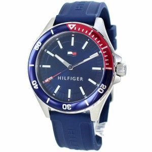 トミーヒルフィガー 腕時計 メンズ シンプル 青文字盤 シリコンベルト メンズ腕時計 かっこいい腕時計 おしゃれなプレゼント 男性 彼氏 