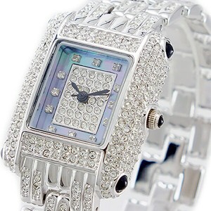 ルイラセール 時計 レディース 腕時計 天然ダイヤモンド ブルーシェル シルバー ステンレス LL04SV-D 時計 誕生日 お祝い ギフト 内祝い 