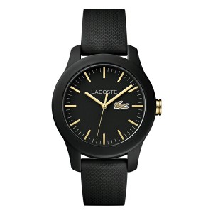 LACOSTE ラコステ メンズ レディース 腕時計 L.12.12 ゴールド ブラック ラバー 2000959 内祝い 父の日 お祝い