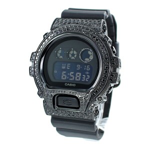 Gショック 時計 DW-6900専用 カスタム ベゼル パーツ付 メンズ 腕時計 防水 三つ目 デジタル ブラック 海外モデル DW-6900BB-1 C-001-bk 