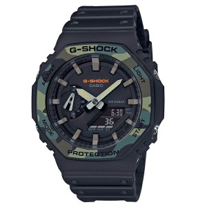 CASIO G-SHOCK Gショック ジーショック 時計 メンズ 腕時計 多機能 防水 迷彩 ブラック アナデジ 彼氏 GA-2100SU-1A ビジネス 誕生日 お