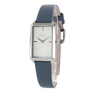 FURLA フルラ 時計 レディース 腕時計 DIANA ダイアナ シンプル 大人 シルバー文字盤 ブルー レザー 女性用 とけい 贈り物に R4251104507