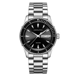 ハミルトン 時計 メンズ 腕時計 ジャズマスター シービュー デイデイト ブラック文字盤 ステンレス H37511131 ビジネス 男性 誕生日 お祝