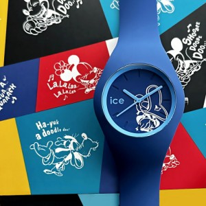アイスウォッチ ディズニー 腕時計 コラボ 大人 メンズ レディース 彼氏 彼女 プレゼント ドナルドダック 男女兼用 ブルー シリコン 40ミ