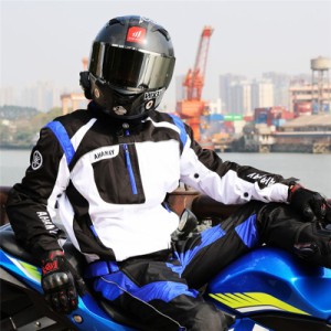 バイクジャケット メッシュジャケット インナー付き オールシーズン通用 オートバイウエア レーシング服 ライダースジャケット バイク用