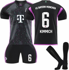 キミッヒ サッカー ユニフォーム Kimmich 背番号6 23-24 バイエルン ミュンヘン フットボール クラブ アウェイ サッカーユニフォーム レ