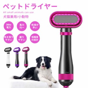 ペットドライヤー ペットブラシ 毛 取り 猫 犬 両用 多機能 片手操作 低騒音 大風量 家庭用 風呂 速乾 軽量 安全 送風機 ペット用品 3段