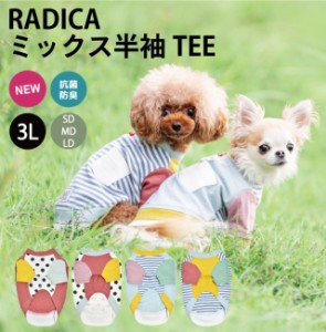 【まとめ買い対象】ミックス 半袖TEE / RADICA ラディカ 交換OK/返品不可 メール便可 犬 小型犬 抗菌 防臭 犬用 Tシャツ 犬服 ウェア ド