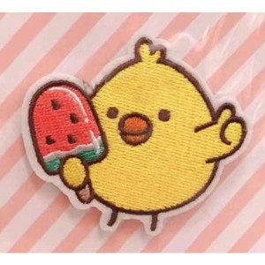 かわいい ひよこちゃん 刺繍 ワッペン  かわいい おしゃれ  貼るだけ  デコレーション&リメイク  幼稚園 保育園