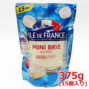 【送料無料】ILE DE FRANCE ミニブリー 375g 15個入り ブリーチーズ ミニサイズ イル・デ・フランス 25g×15個入り 個包装 フランス産 ナ