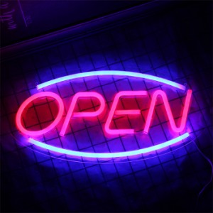 OPEN看板 LED オープンネオン壁の装飾 ネオンライト  オープンワードネオンサイン 部屋の装飾 レストラン 喫茶店 居酒屋 LED13