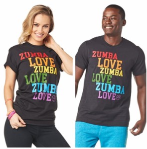 【即納】ZUMBAウェア ズンバ ヨガウェア ダンス衣装  スウェットジムウエア トレーニング 男女兼用 Tシャツ T208-Y