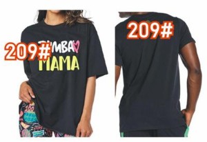 【即納】ZUMBAウェア ズンバ ヨガウェア ダンス衣装  スウェットジムウエア トレーニング 男女兼用 TシャツT209-Y