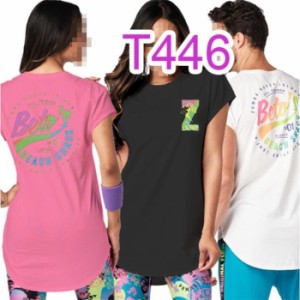 【即納】在庫処分 ZUMBAウェア ズンバ ヨガウェア ダンス衣装  スウェットジムウエア トレーニング 男女兼用 Tシャツ T446-Y