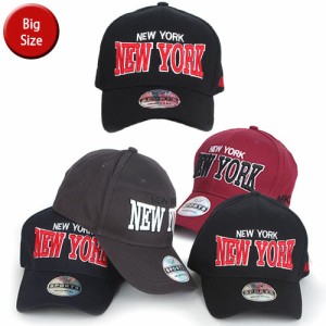 XL NewYork メンズ キャップ 大きい 大きい帽子 ビックサイズ ロゴ ベースボールキャップ レディース ローキャップ 男女兼用