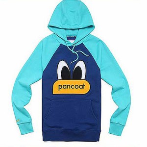 【正規品】POPEYES RAGLAN HOODY (E-1 FP) (TRUE BLUE) PANCOAT トレーナーフードT アヒル フード付き 冬 Tシャツ パーカー 長袖 HOOD フ