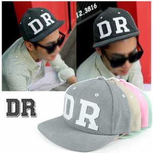 キャップ レディース メンズ 【期間限定セール】DR パステルカラースナップバック ロゴ 帽子ストリート流 capSNAP BACK CAP スナップバッ