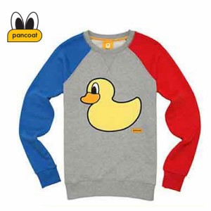 期間限定セール【正規品】PANCOAT パンコート鴨 キャラクター トレーナ 長袖 POPDUCK COLORATION CREWNECK クルーネック (HEATHER GRAY)T