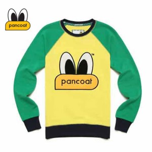 【正規品】PANCOAT パンコート キャラクター トレーナー 長袖 POPEYES RAGLAN CREWNECK (PINE YELLOW) クルーネック Tシャツ 長袖 トレー