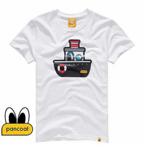 【正規品】PANCOAT パンコート キャラクター T-シャツ POPSHIP T-SHIRTS (WHITE) 半袖 夏 Tシャツ メンズ レディース