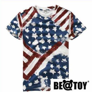 【送料無料】[正規品]BE@TOY BEAST U.S. Flag B&T_Red T-シャツ 半袖 夏 メンズ レディース オリジナル Tシャツ 半袖Tシャツ 韓国 181118