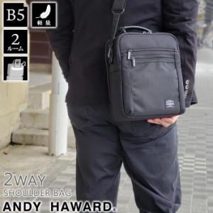 【ANDY HAWARD】 アンディハワード ショルダーバッグ メンズ B5 兼用 2WAY 縦型 KBN33628 アンディハワード