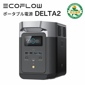 ポータブル電源 EcoFlow DELTA 2 1024Wh 蓄電池 発電機 ポータブル バッテリー ポタ電 急速充電 防災 防災用品 避難時 節電 停電対策 キ