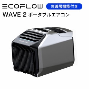 ポータブルエアコン EcoFlow WAVE 2 冷暖房機能付き 夏冬両用 ポータブルクーラー スポットクーラー スポットエアコン 静音 冷風機 エア