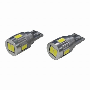 サムスンチップ T10/T16 ステルス3w LED ウェッジ ホワイト/白 2球セット ポジション スモール 車幅灯 ライセンス ナンバー灯 バルブ