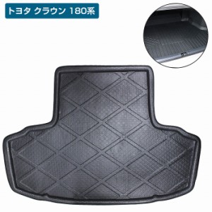 18クラウン 180系 GRS180 防水 トランク ラゲッジ マット 3D立体 フロアマット ブラック/黒 トランクマット リア トレイ