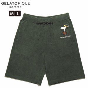 gelato pique ジェラートピケ メンズ スヌーピー ルームウェア ハーフパンツ PMNP242954 パンツ/room