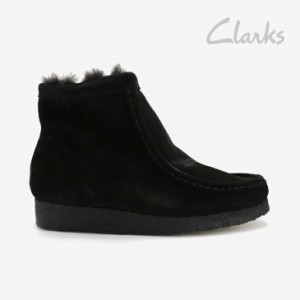 ＊CLARKS｜W Wallabee Hi Warm Lined Suede/ クラークス/ワラビー ハイ ウォーム ラインド スウェード クレープソール/ブラック #