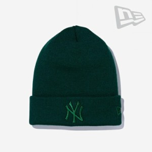 ・NEW ERA｜Basic Cuff Knit Cap Tonal Yankees/ ニュー エラ/ベーシック カフ ニット キャップ トーナル ヤンキース/ブリティッシュグリ