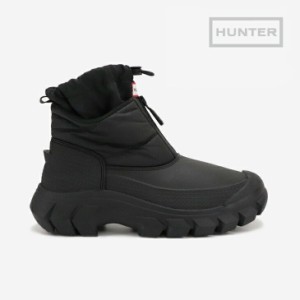 ・HUNTER｜W Intrepid Ankle Zip Snow Boot/ ハンター/イントレピッド アンクル ジップ スノー ブーツ/ブラック #