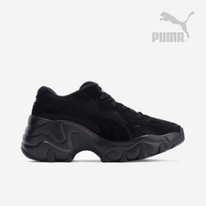 ・PUMA｜W Pulsar Wedge Suede Smooth Mesh/ プーマ/パルサー ウェッジ スウェード スムース メッシュ/ブラック #