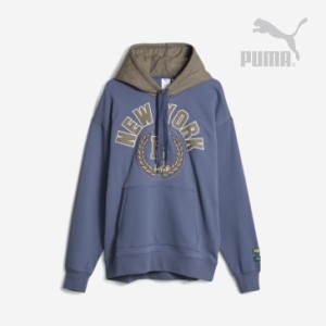 ・PUMA｜ｘRhuigi Graphic Hoodie New York/ プーマ/ルイージ グラフィック パーカー 2トーン ニューヨーク/インキーブルー #