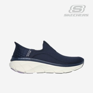 ・SKECHERS｜W Slip-Ins D Lux Walker 2.0 Happy Step/ スケッチャーズ/スリップインズ デラックス ウォーカー ハッピー ステップ/ネイビ