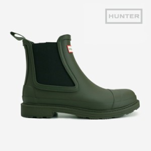 ・HUNTER｜Commando Chelsea Boots/ ハンター/コマンドー チェルシー ブーツ/ダークオリーブ #